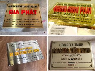 Mẫu biển công ty chữ nổi cao cấp đẹp và bền theo thời gian