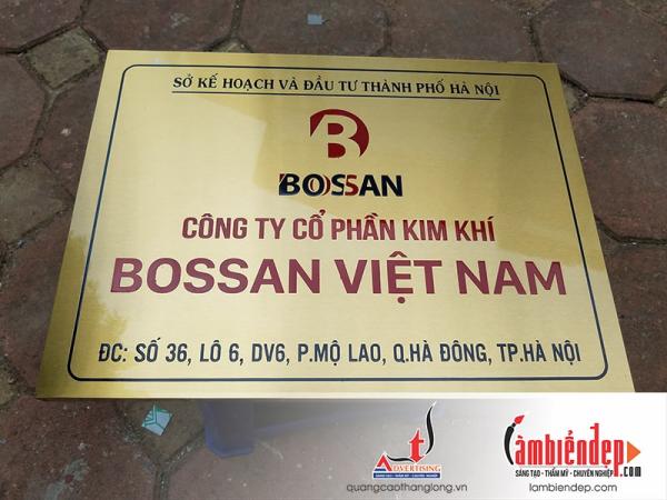 Thiết kế, thi công biển công ty tại Hà Nội