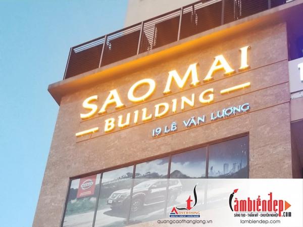 Thi công biển quảng cáo chữ nổi chất liệu inox