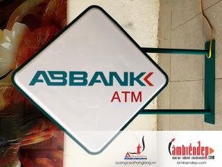 Biển vẫy hút nổi in UV ngân hàng ABbank