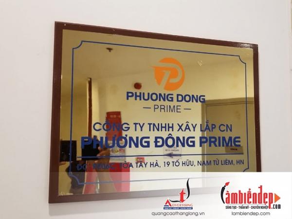 Thiết kế, thi công biển công ty tại Hà Nội