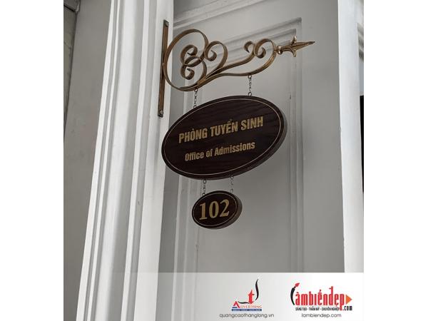 Thiết kế, lắp đặt biển gỗ đẹp, biển gỗ quảng cáo