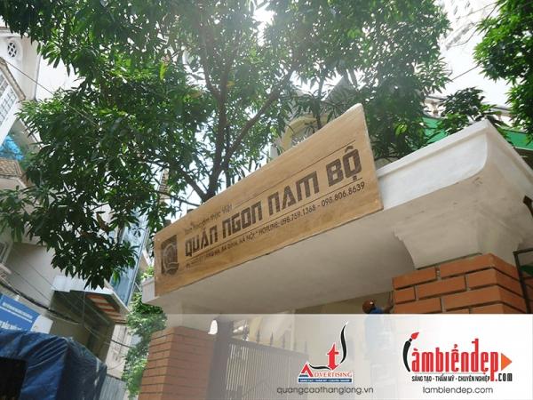 Thiết kế, lắp đặt biển gỗ đẹp, biển gỗ quảng cáo