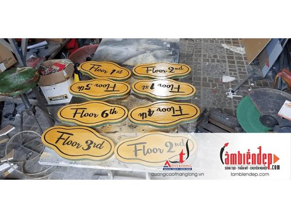 Thiết kế, lắp đặt biển gỗ đẹp, biển gỗ quảng cáo