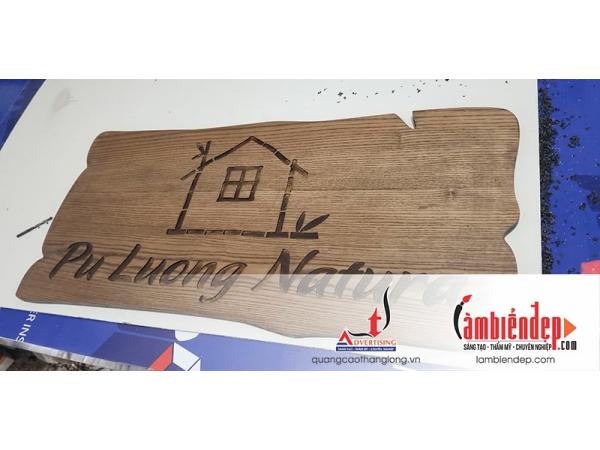 Thiết kế, lắp đặt biển gỗ đẹp, biển gỗ quảng cáo