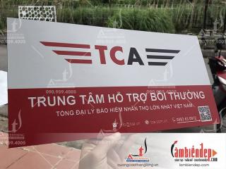 Biển công ty TCA alu in UV