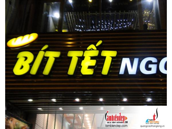 Giải pháp quảng cáo bằng biển đèn led gắn chữ nổi