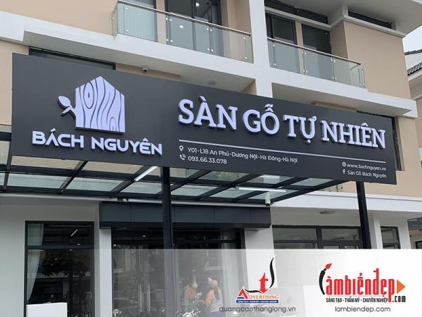 Bảng hiệu quảng cáo chữ nổi mica, inox, alu thẩm mỹ và chuyên nghiệp
