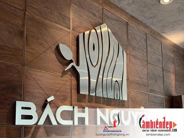 Bảng hiệu quảng cáo chữ nổi mica, inox, alu thẩm mỹ và chuyên nghiệp