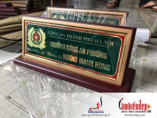 Quy cách các loại biển chức danh để bàn inox