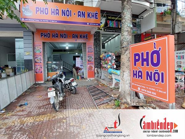 Làm biển hiệu hộp đèn quảng cáo mica, hiflex ngoài trời, trong nhà