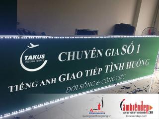 Biển vẫy alu âm bản kết hợp đèn led gắn viền