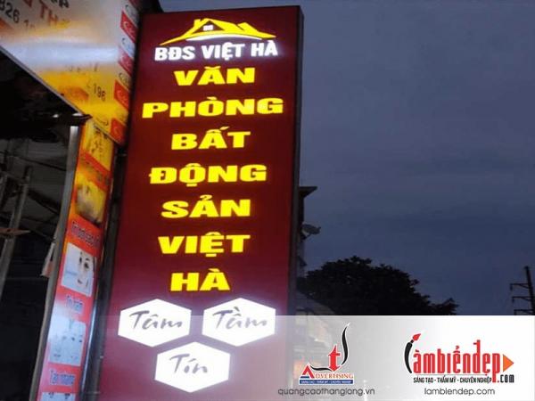 Thi công biển hộp đèn Aluminium (âm bản)
