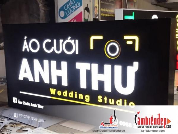 Thi công biển hộp đèn Aluminium (âm bản)
