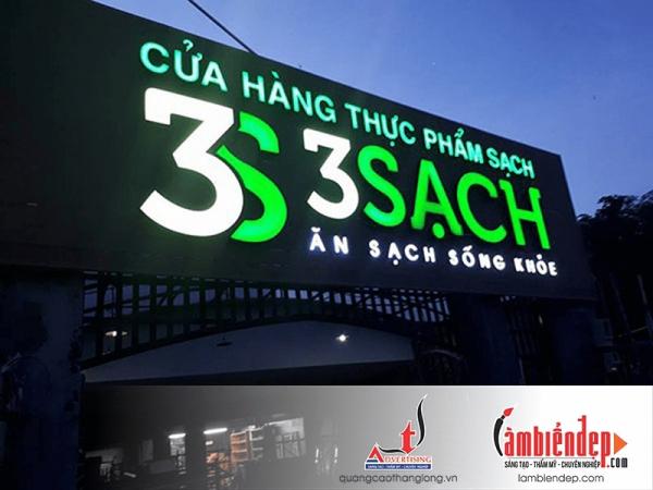 Thi công biển hộp đèn Aluminium (âm bản)
