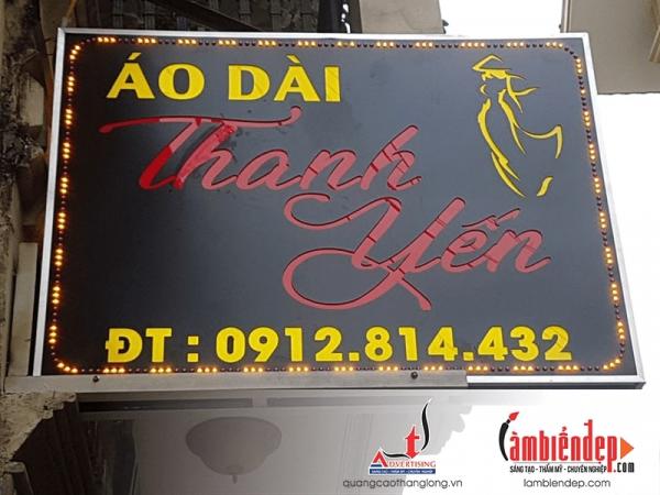 Thi công biển hộp đèn Aluminium (âm bản)
