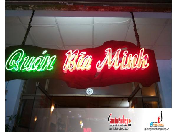 Thi công biển hiệu, chữ, dùng đèn neon sign