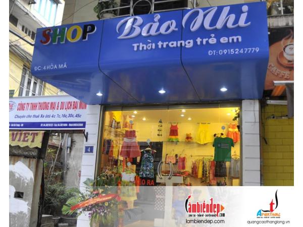 Thiết kế - thi công biển quảng cáo thời trang trẻ em
