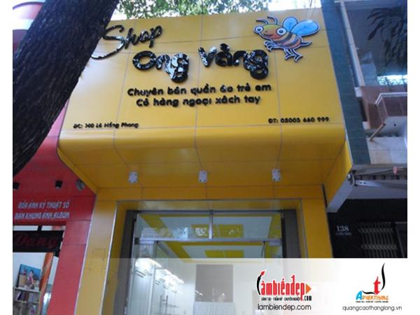 Thiết kế - thi công biển quảng cáo thời trang trẻ em