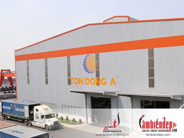 Thi công tạo hình và sơn logo nhà máy, xưởng sản xuất