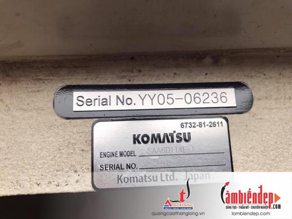 Thiết kế và gia công tem nhãn kim loại ăn mòn: nhôm, inox, đồng