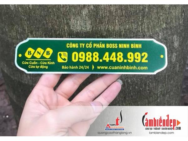 Thiết kế và gia công tem nhãn kim loại ăn mòn: nhôm, inox, đồng