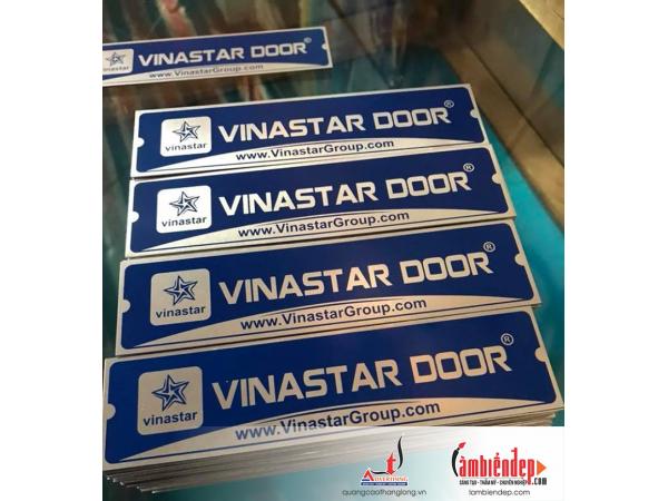 Thiết kế và gia công tem nhãn kim loại ăn mòn: nhôm, inox, đồng