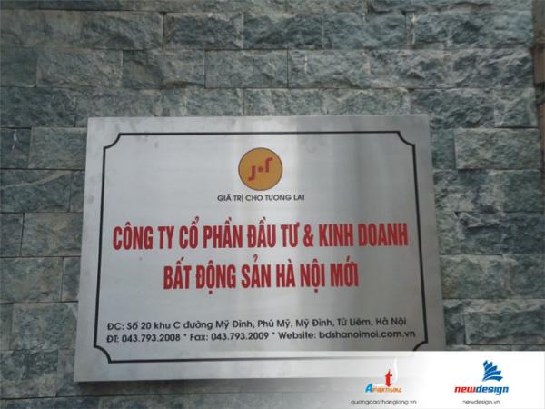 Biển đồng, inox, nhãn mác kim loại ăn mòn