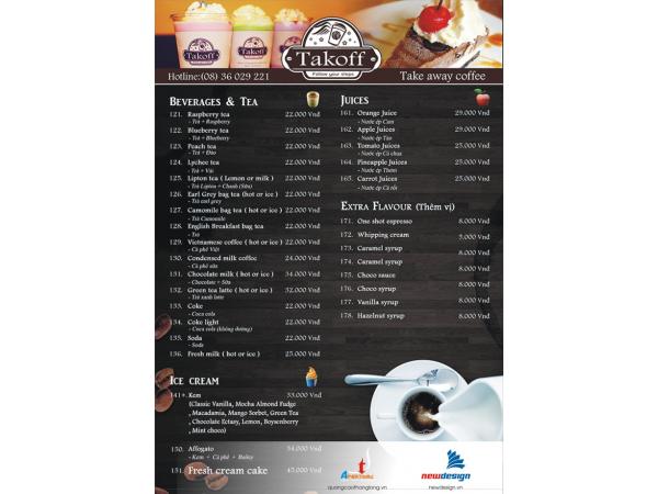 Mẫu menu – thực đơn nhà hàng