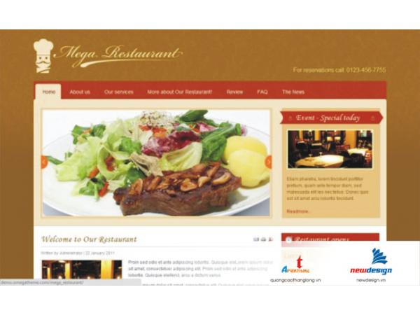 Mẫu menu – thực đơn nhà hàng