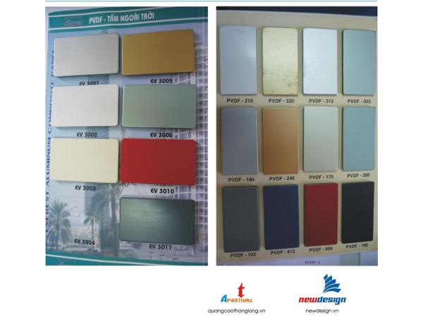 Mẫu tấm ốp nhôm, Alumium composite