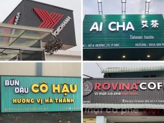 Ưu điểm và hạn chế khi làm biển cửa hàng bằng tôn sóng