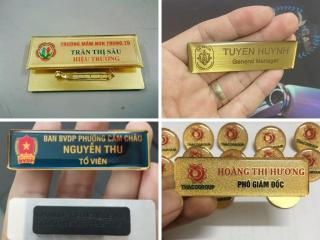 Hướng dẫn làm bảng tên nhân viên phủ keo trên các chất liệu kim loại