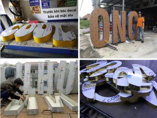 Một số thông tin cần lưu ý trước khi đặt làm chữ nổi alu