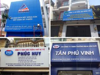 Phân loại biển hiệu tên công ty dựa trên vị trí lắp đặt