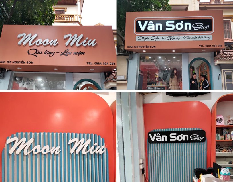 Thay bộ chữ nổi mới trên nền alu cũ