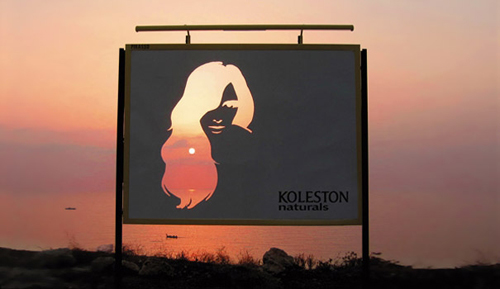 Series biển quảng cáo thuốc nhuộm tóc của hãng Koleston