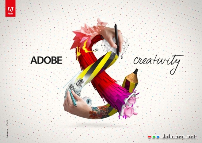 Ảnh maketing cho bộ Adobe Creative Suite CS6 2