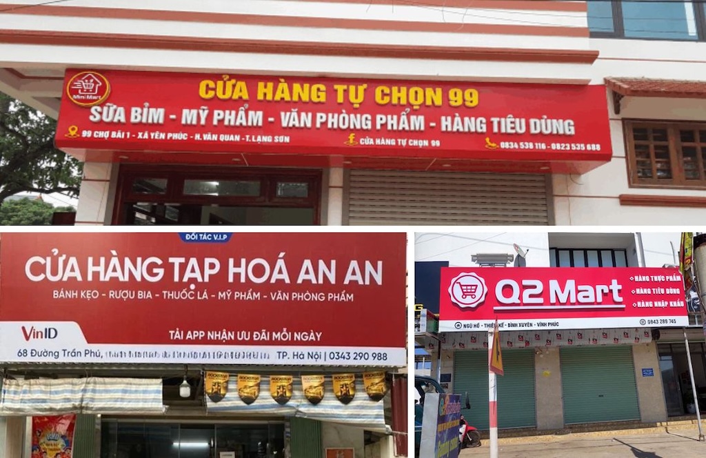 Các mẫu biển cửa hàng tiện lợi