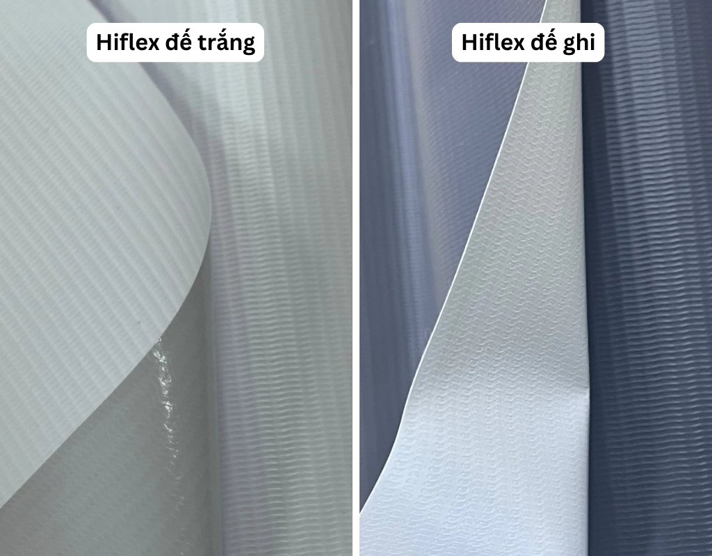 Hiflex đế trắng với hiflex đế ghi