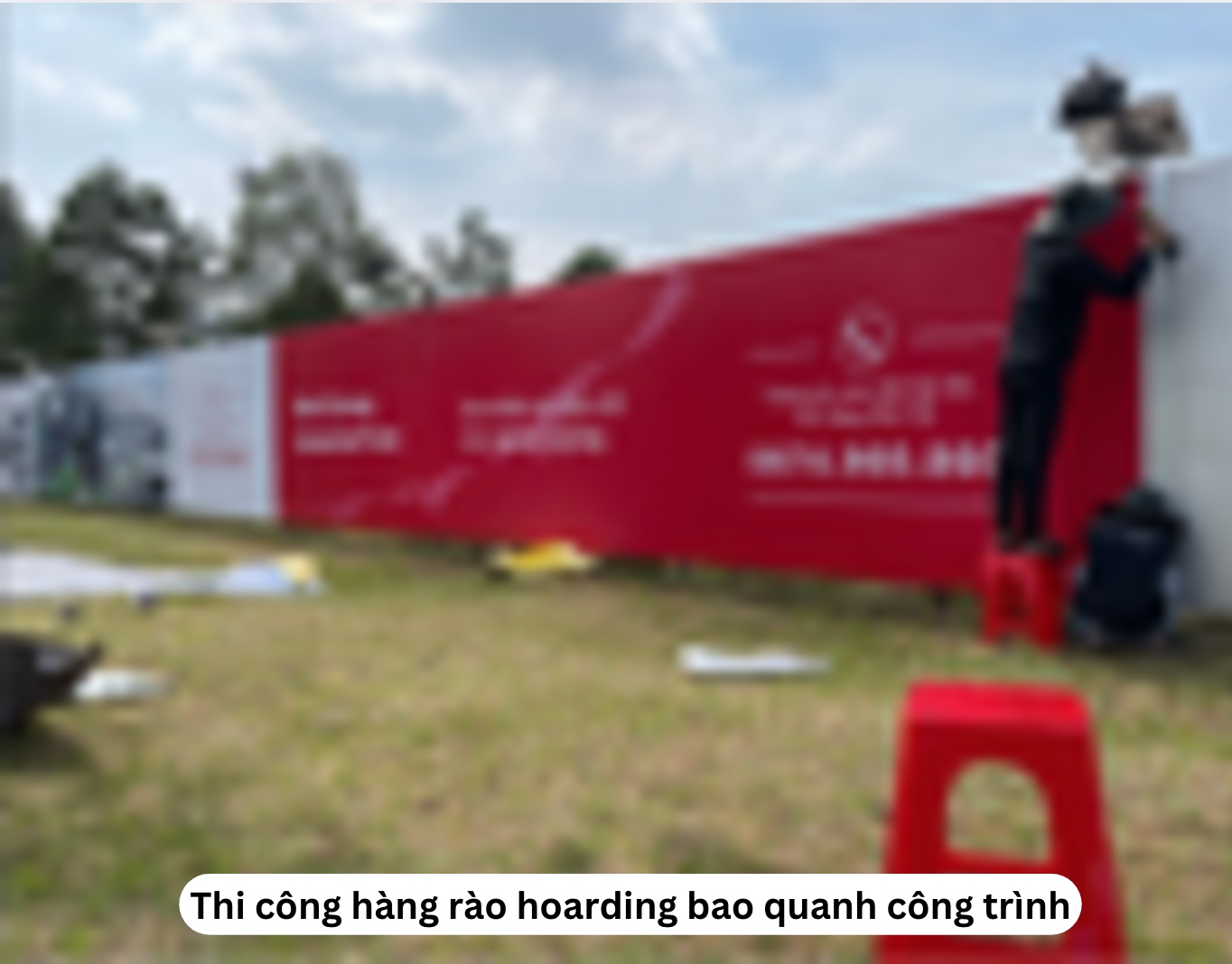 Thi công hàng rào hoarding