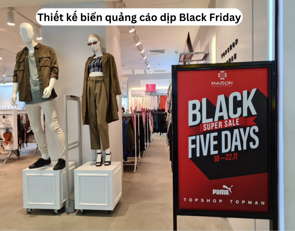 Thiết kế biển quảng cáo Black Friday