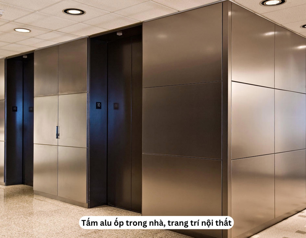 Tấm alu ốp trong nhà, trang trí nội thất