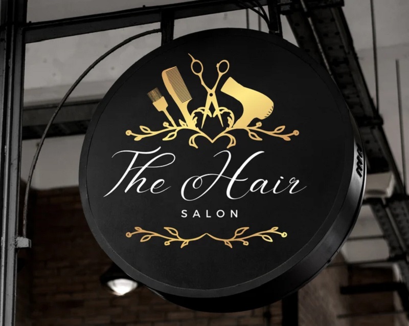 biển hair salon, biển tóc