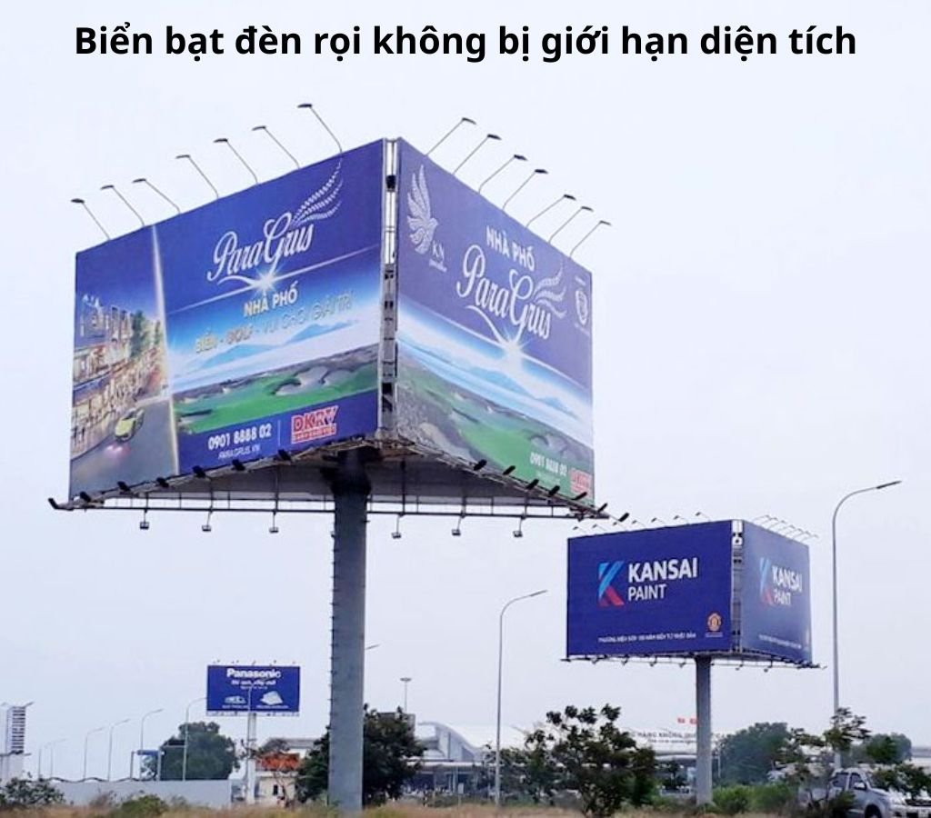 Biển bạt đèn rọi chỉ thích hợp với các quán bình dân
