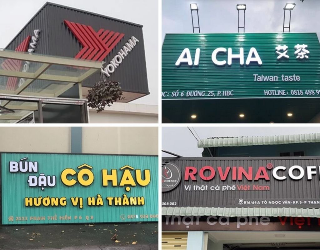 Biển tôn sóng có nhiều ưu điểm nổi bật so với các loại biển quảng cáo khác