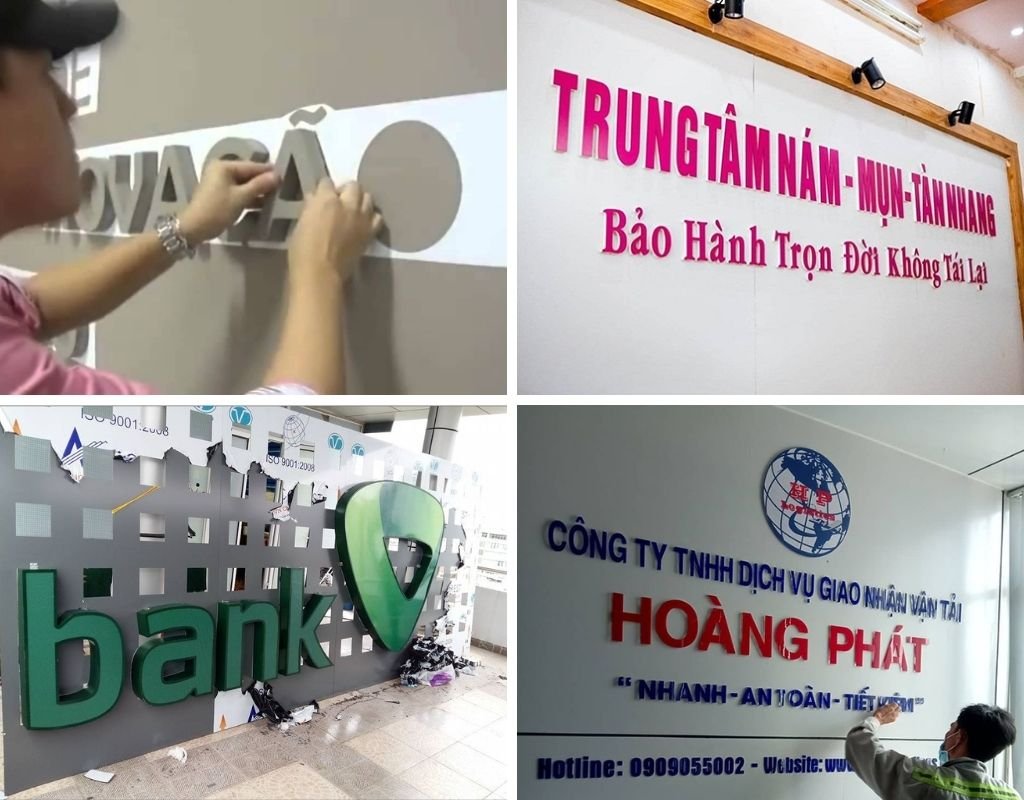 Tự dán chữ mica đơn giản, đẹp mắt