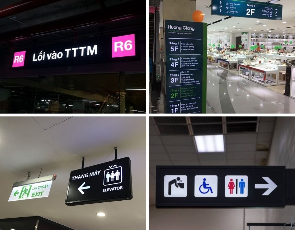 Các chất liệu làm biển chỉ dẫn TTTM