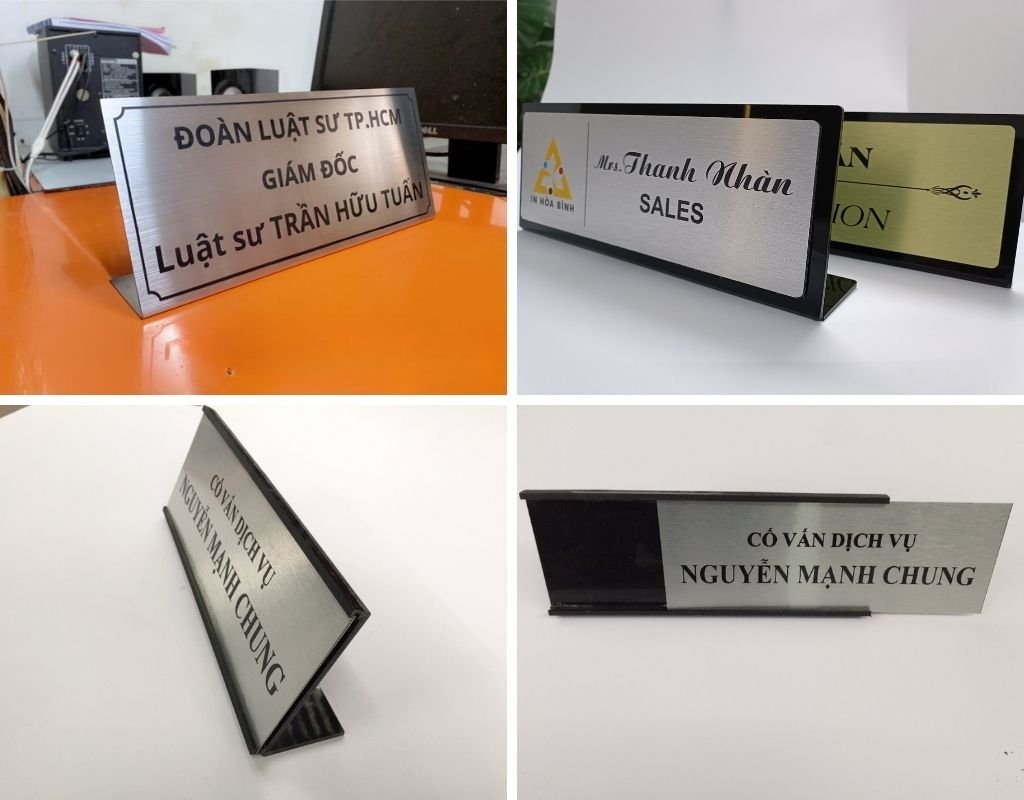Biển chức danh mica