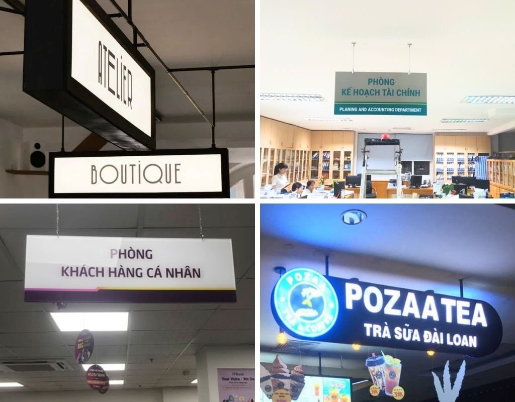 Chú ý an toàn khi lắp đặt biển thả trần